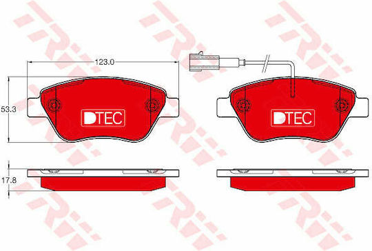 Set Brake Pads Disc Brake Trw Gdb1654dte