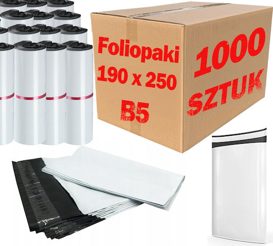 Weißer Kurierbeutel B5 190x250mm 1000 Stück
