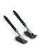 Set 2 Relaxdays Grill Utensils Stainless Steel Sturdy Brushes Scraper