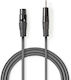 Nedis Cable XLR Male - 3.5mm Male Gray 1.5m COTH15300GY15