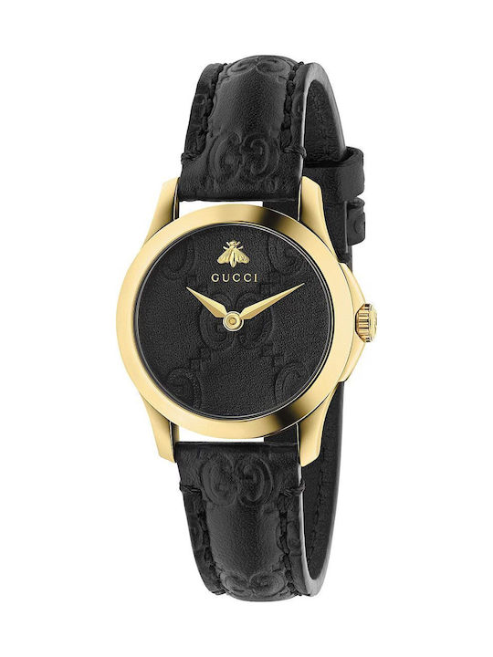 Gucci Damenuhr Mit Lederarmband