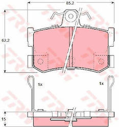 Set Brake Pads Disc Brake Trw Gdb1169 Set Brake Pads Disc Brake Trw Gdb1169