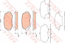 Trw Gdb3486 Disc Brake Pad Set Trw Gdb3486 Disc Brake Pad Set