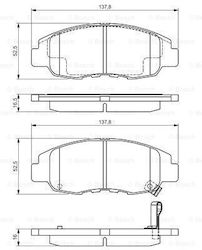 Bosch Disc Brake Pad Set 0 986 495 153