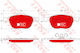 TRW GDB1583DTE Bremsbelag Set Scheibenbremse