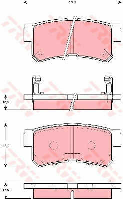 TRW Gdb3258 Bremsbelag Set Scheibenbremse