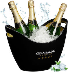 Relaxdays Champagners Simple Din Plastic Neagră 8lt Cu Dimensiuni 25.5x25.5x35cm Relaxdays Champagners Simple Din Plastic Neagră 8lt Cu Dimensiuni 25.5x25.5x35cm
