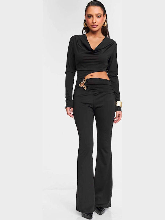 Women's Black One-piece Jumpsuit