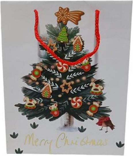 White Paper Christmas Gift Bag 42x12x33cm