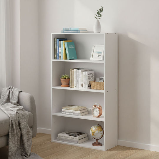 Bookcase White 108x60x24cm