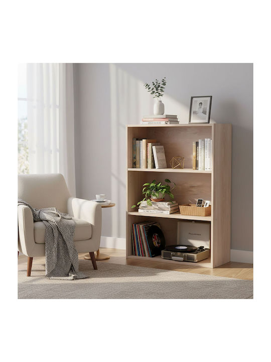 Βιβλιοθήκη Light Brown Color 82x60x24εκ.