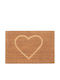 Relaxdays Doormat From Coconut Tree Beige 60cm