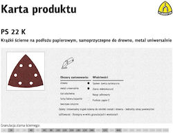 Klingspor Klingspor Delta-Schleifblatt K60 96x96mm Set 50Stücke