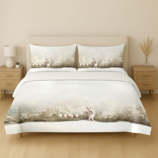 Lenjerii Deosebite Set Dublu 200x220cm Cleos Cu Iepurași