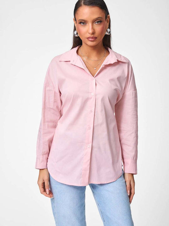 Decoro Long Sleeve Women's Shirt Pink