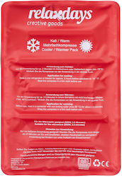 Wiederverwendbares Gel-Kühlpack Wärmekompresse Relaxdays Rote 2x25x36cm Wiederverwendbares Gel-Kühlpack Wärmekompresse Relaxdays Rote 2x25x36cm
