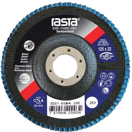 Faser-Schleifscheibe Haltbarkeit 125 40 Rasta Special