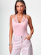 Lace Pink Women's Bodysuit