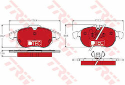 Set Plăcuțe De Frână Discuri De Frână Trw Gdb1613dte Set Plăcuțe De Frână Discuri De Frână Trw Gdb1613dte