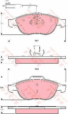 Trw Gdb1444 Brake Pad Set Disc Brake