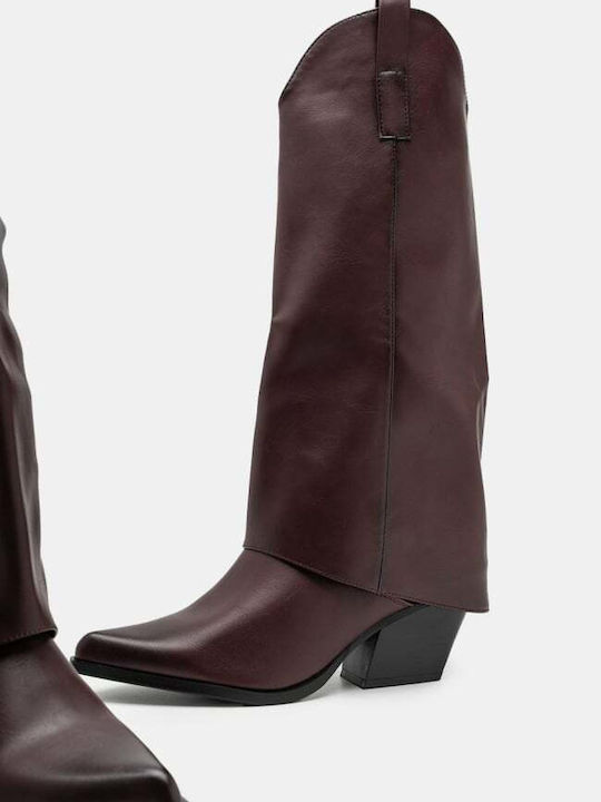 Cizme Dama Cowboy Burgundia