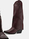Cizme Dama Cowboy Burgundia