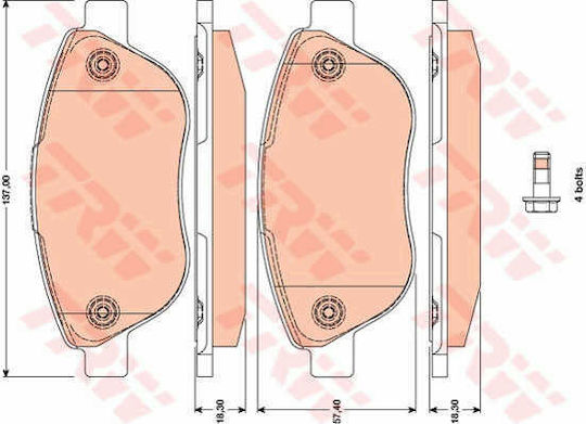 Trw Gdb1750 Brake Pad Set Disc Brake
