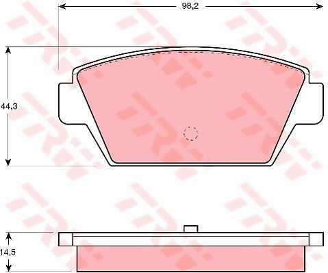 Trw Gdb945 Brake Pad Set Disc Brake
