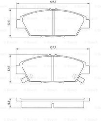 Bosch Disc Brake Pad Set 0 986 424 289 Bosch Disc Brake Pad Set 0 986 424 289