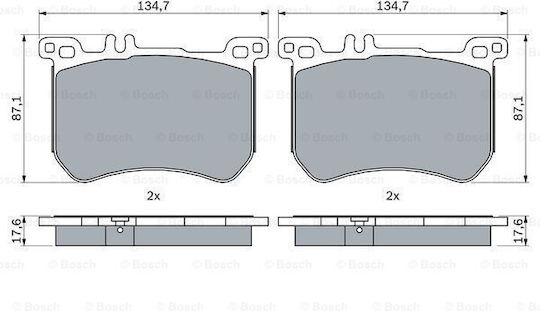 Bosch Brake Pad Set Disc Brake 0 986 494 985
