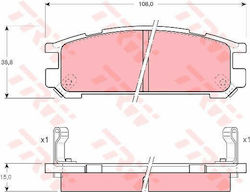 Trw Gdb990 Brake Pad Set Disc Brake Trw Gdb990 Brake Pad Set Disc Brake