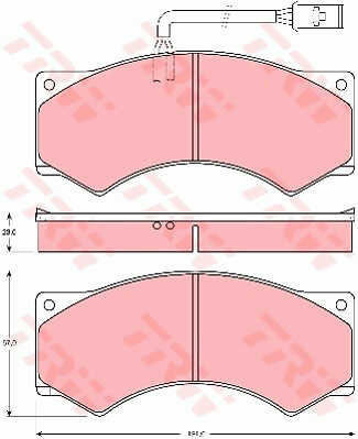 Trw Gdb5054 Brake Pad Set Disc Brake