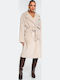 Long Women's Fur Beige