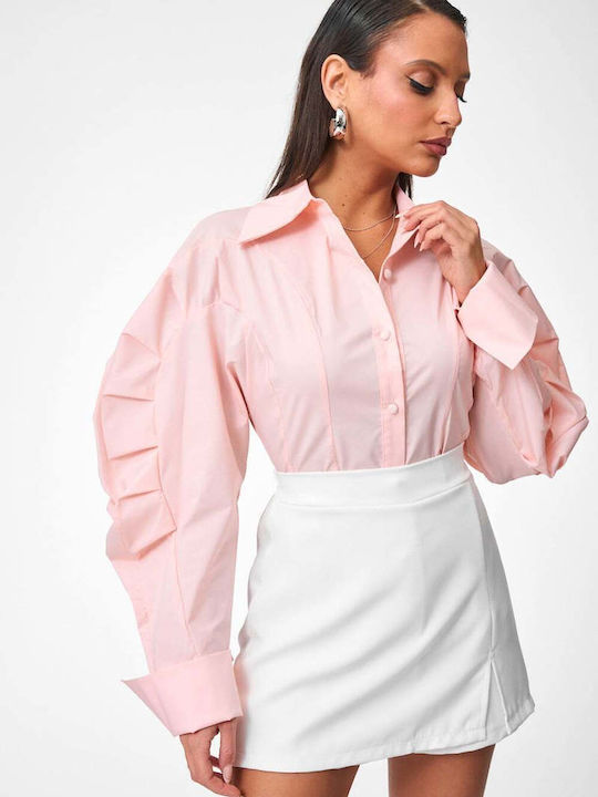 Decoro Long Sleeve Women's Shirt Pink