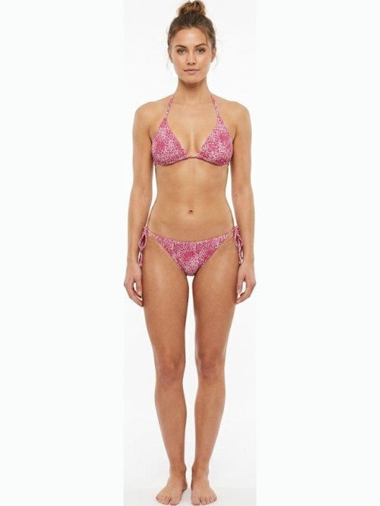 Set Bikini Tierdruck Fuchsie