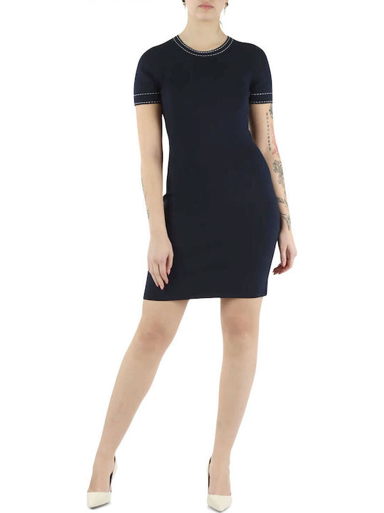Summer Mini Dress Navy Blue