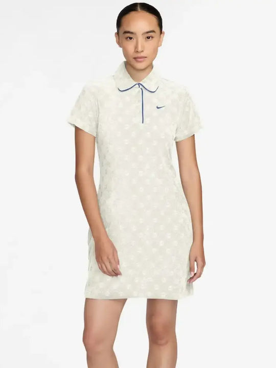 beige athletic dress Cotton hooded sports dress SweetJama main image 1