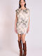 Summer Mini Dress Beige