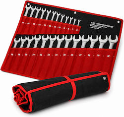 Bakaji Deutsches Polygon-Schlüssel Set 25 Stück 6-32 Mm Carbonstahl Hülle 02831926