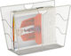 Dokumentenhalter Relaxdays Metall 27x39x17cm Silber