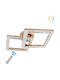Keskor Deckenleuchte montieren 55cm Gold mit integrierter LED