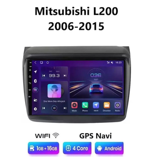Ηχοσύστημα Αυτοκινήτου για Mitsubishi L200 2006-2015 (Bluetooth/USB/WiFi/GPS/Apple-Carplay/Android-Auto) με Οθόνη Αφής 9"
