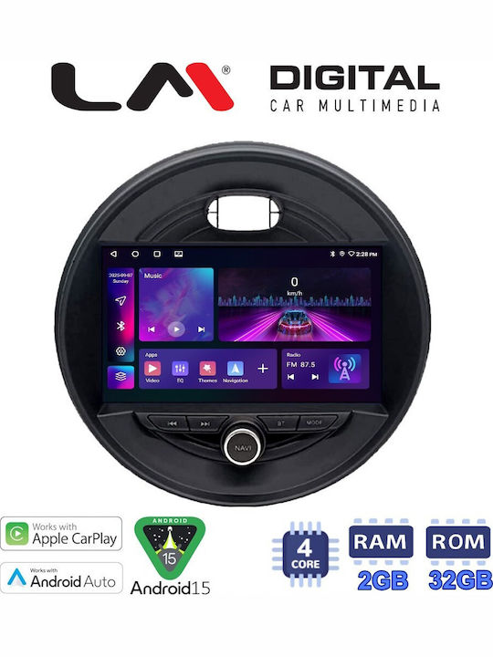LM Digital Auto-Audiosystem für Mini Cooper / Clubman 2015 Bluetooth USB Eingebautes Wi-Fi GPS Apple CarPlay Android Auto