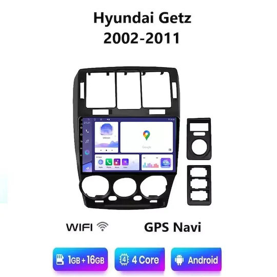 Car Audio System for Hyundai Getz 2002-2011 Bluetooth USB WiFi GPS Apple CarPlay Android Auto with 9" Touch Screen