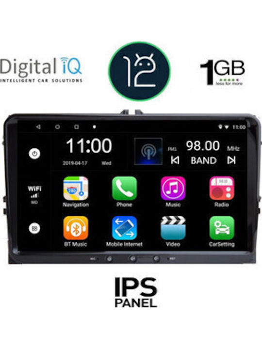 Digital IQ Car Audio System for Skoda Yeti 2009-2017 (Bluetooth/USB/WiFi/GPS/Apple CarPlay/Android Auto) with 9" Touch Screen