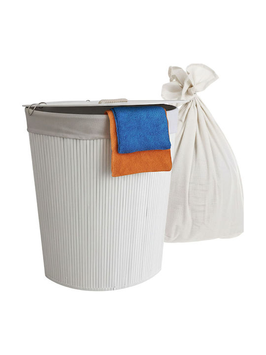 Relaxdays Καλάθι Απλύτων Bamboo 80lt 60x36x36cm...
