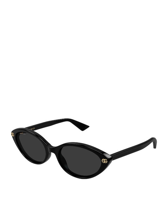Gucci Unisex Sunglasses With Black Horn-Rimmed ...