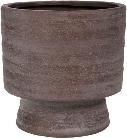 Iliadis Iliadis Keramischer Pflanzentopf Grau 14x14x14cm