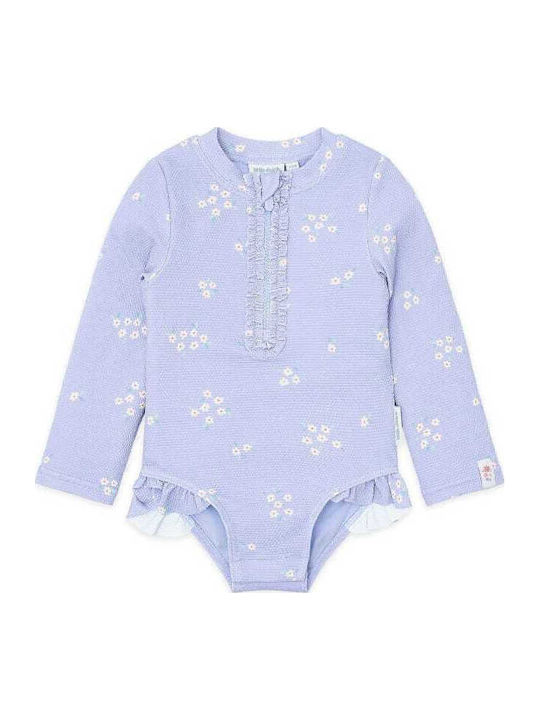 Little Dutch Παιδικό Μαγιό Ολόσωμο με Μακρύ Μανίκι Dreamy Lavender