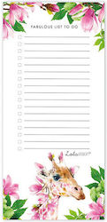 Μαγνητικό To Do List Giraffe 99x210mm Lola Design Shl-142